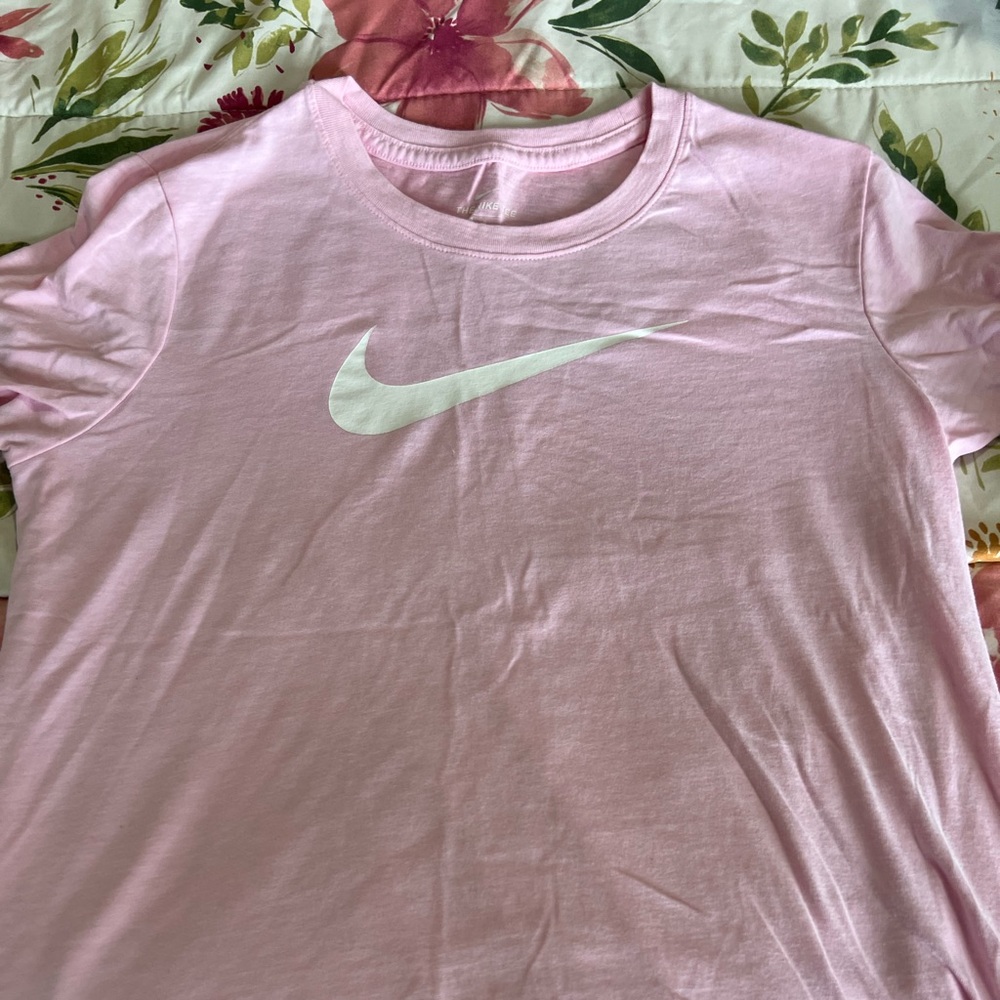 Pink Nike Dri Fit tee size large